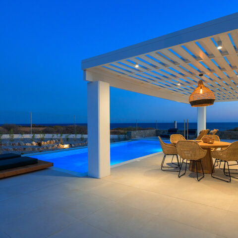 Villa Sirius | Pool Area Night