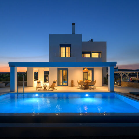 Villa Sirius | Pool Area Night